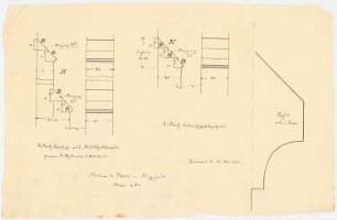 St. Antonius Einsiedler (mit Pfarrhaus), Heggen Erweiterung: Details der Seitenschiffstrebepfeiler 1:20