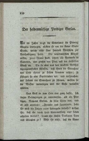 Der heldenmüthige Prediger Gerlau
