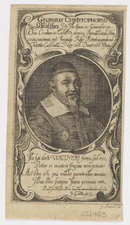 Bildnis des Georgius Christophorus Walther