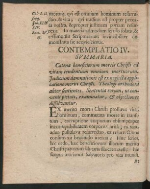 Contemplatio IV.