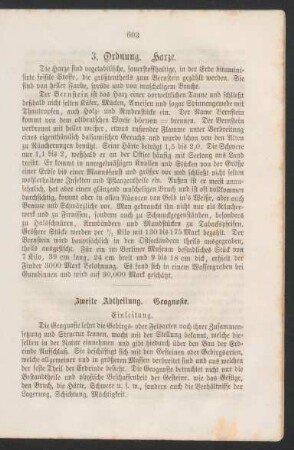 Zweite Abtheilung. Geognosie.