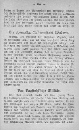 Das Dagstuhl'sche Militär.