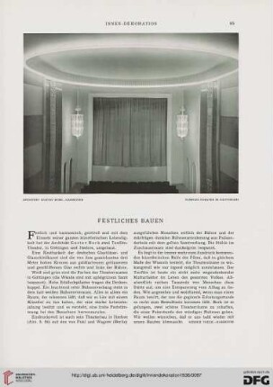47: Festliches Bauen
