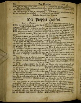 Der Prophet Hesekiel.