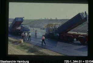 Bundesautobahn (BAB) Marmstorf, Asphaltierung