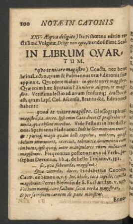 In Librum Quartum.