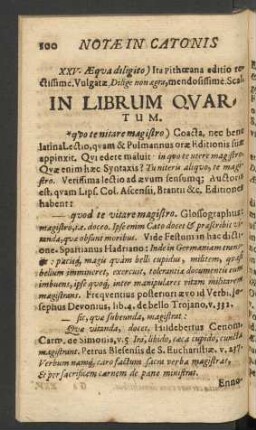 In Librum Quartum.