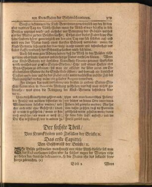 Der sechste Theil, Von Kranckheiten und Zufällen der Brüste, &c.