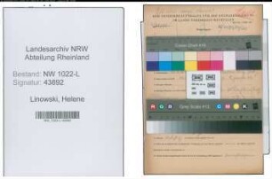 Entnazifizierung Helene Linowski , geb. 10.08.1921 ()