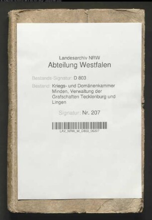 Mühlenregister der Grafschaft Tecklenburg