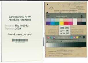 Entnazifizierung Johann Meinikmann , geb. 30.01.1894 (Landwirt)