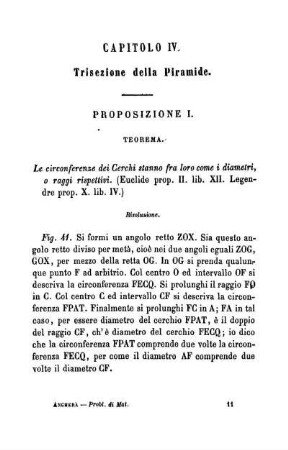 Capitolo IV. Trisezione della Piramide.