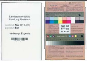 Entnazifizierung Eugenie Hettkamp , geb. 14.10.1906 (Gastwirtin)