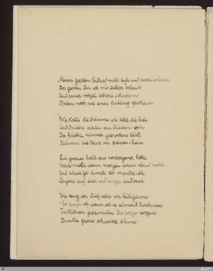 Mein garten bedarf nicht licht und nicht wärme : [SW II: H1(Algabal)]; [SW II, S. 63/121]
