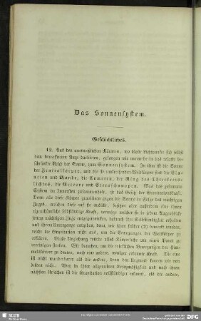 Das Sonnensystem