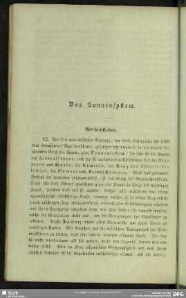 Das Sonnensystem