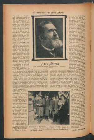 El asesinato de Jean Jaurés