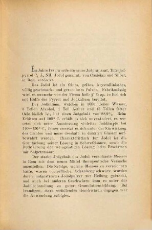 Beiträge zur therapeutischen Verwertbarkeit des Jodol