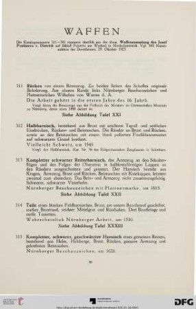 Waffen (Nr. 311-341)