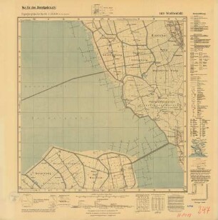 1419 (alte Nr.: 247) Wobbenbüll, Topographische Karte 1:25000 (4-cm - Karte)