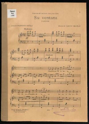 Su ventana : Canción