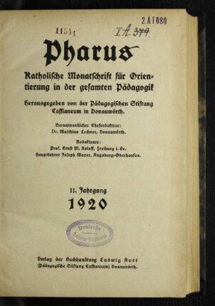 11: Pharus - 11.1920