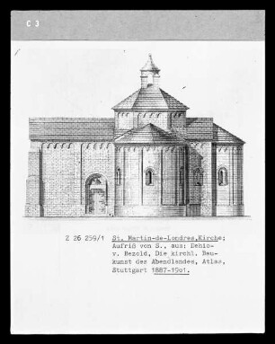 Die Kirche in Saint-Martin-de-Londres