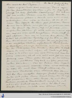 Brief vom 22.04.1920