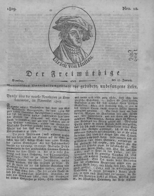 Nro. 12., Dienstag, den 9. Januar 1809