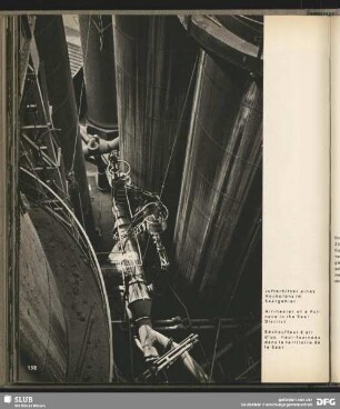 Lufterhitzer eines Hochofens im Saargebiet
