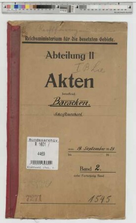 Baracken. Schriftwechsel: Bd. 2