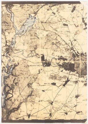 Pläne von Berlin und Umgebung: Charlottenburg, Spandau: Grundriss 1:50000