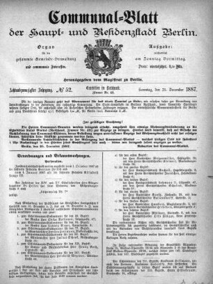 1887,52: No. 52, 25. Dezember 1887
