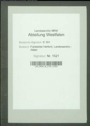 Verzeichnis von Restanten