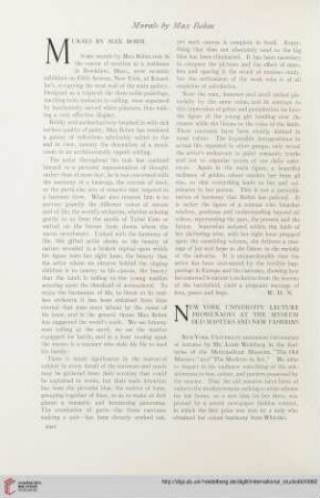 Vol. 60 (1916/1917) = No. 237: Murals by Max Bohm