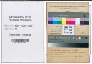 Entnazifizierung Andreas Deselaers , geb. 27.03.1921 (Gerichtsreferendar)