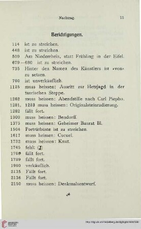 Berichtigungen