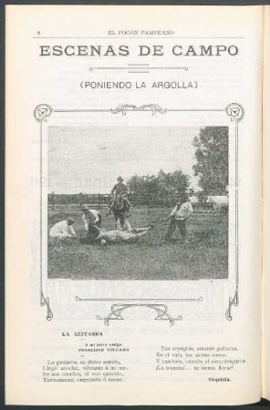 Escenas de campo : (Poniendo la argolla)