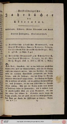 Siebentes Heft