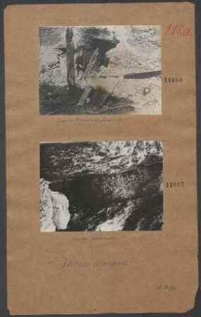 Zerstörte Cavernen am Isonzo 1917
