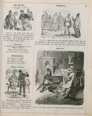"Vor Gericht" "Immer coulant" "Bescheiden" "Gekränkt"