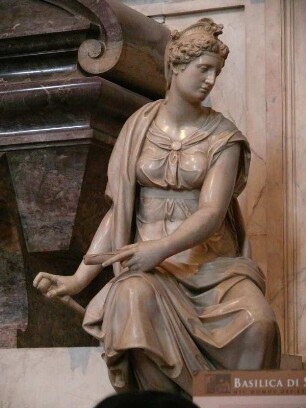 Personifikation der Malerei an Michelangelos Grabmal in der Franziskanerkirche Santa Croce