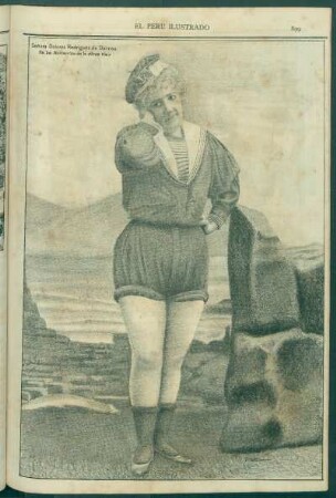 [Retrato de] Señora Dolores Rodríguez de Dalmau. : En los Marineritos de la "Gran vía."