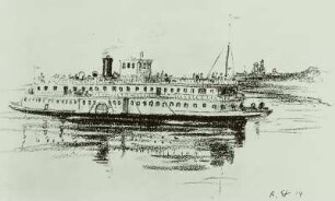 Sterl, R. H.: Dampfer auf russ. Fluss