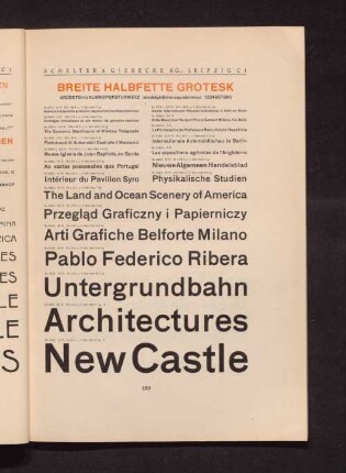 Breite halbfette Grotesk
