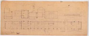 Läden am Zoo, Berlin Umbau: Lageplan 1:500, 3 Querschnitte, Grundriss EG, OG, UG 1:100