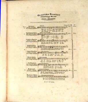 Thematisches Verzeichniß im Druck erschienener Compositionen