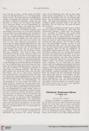 12: Italienische Renaissance-Gärten, [2] : Florentiner Villen