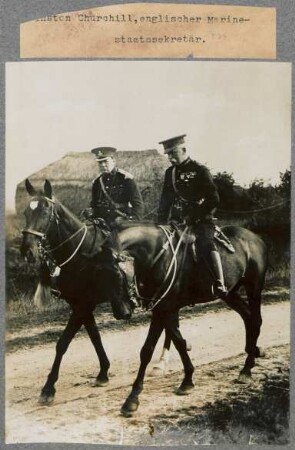 Winston Churchill, englischer Marinestaatssekretär