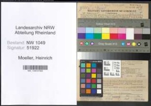 Entnazifizierung Heinrich Moeller , geb. 14.07.1894 (Dachdecker)